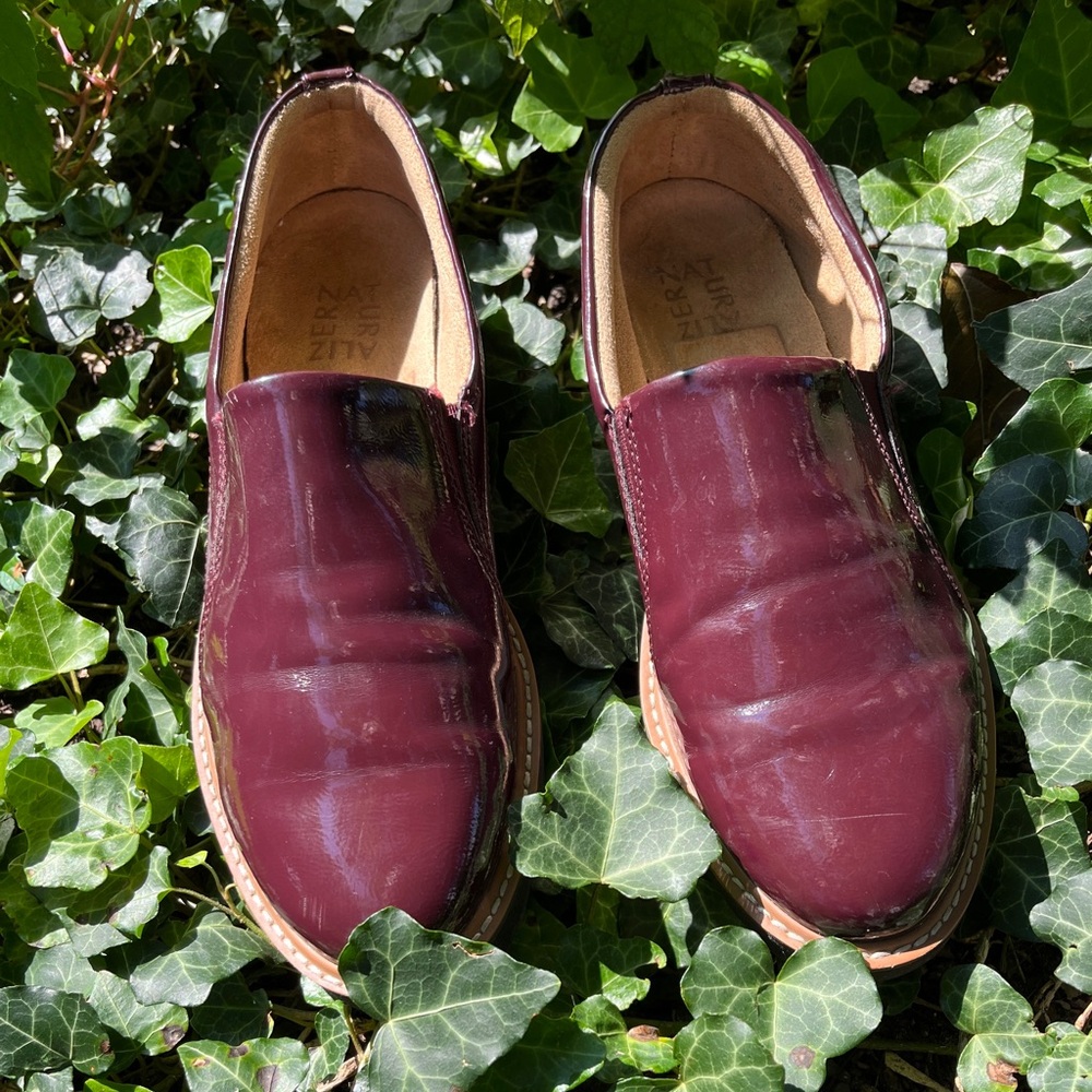 Naturalizer Effie Burgundy Patent Leather Loafers